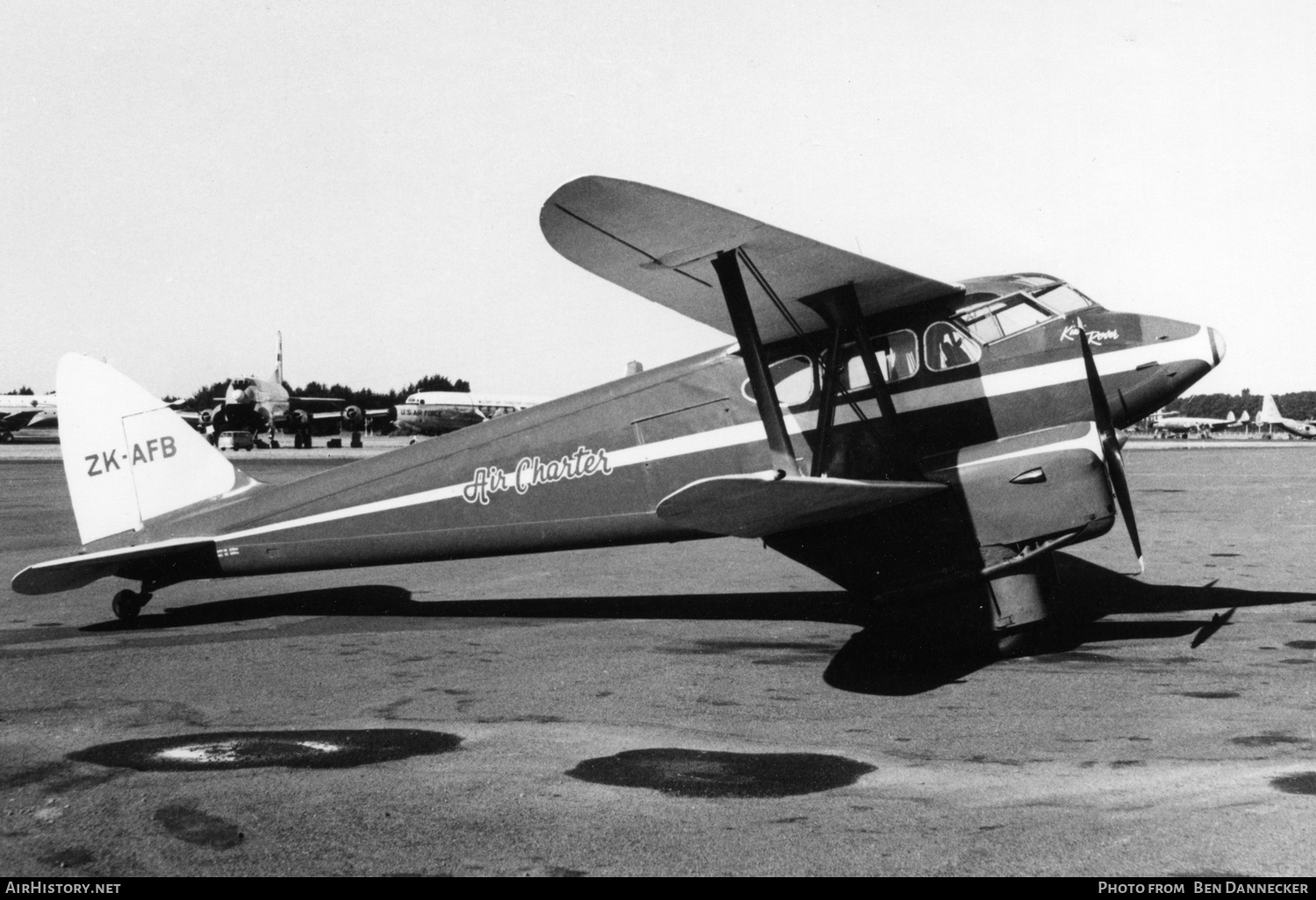 Aircraft Photo of ZK-AFB | De Havilland D.H. 90 Dragonfly | Air Charter | AirHistory.net #193268