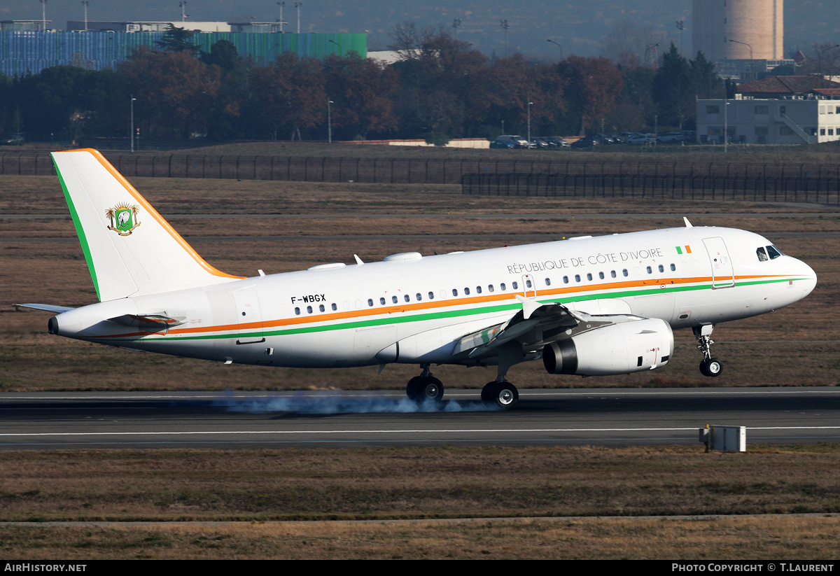 Aircraft Photo of F-WBGX | Airbus ACJ319 (A319-113/CJ) | Ivory Coast - Government | AirHistory.net #193299