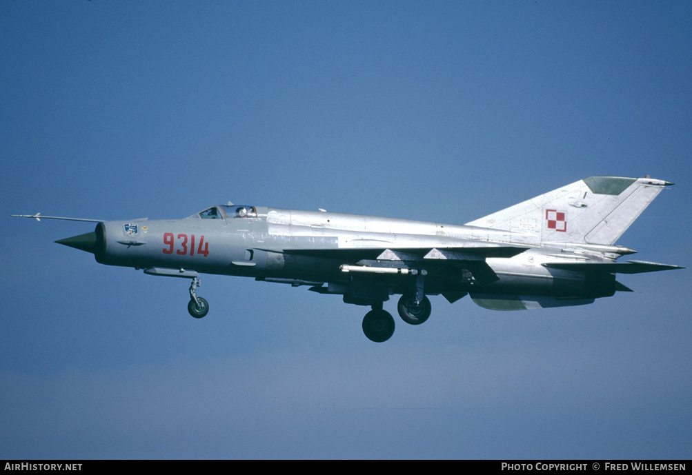 Aircraft Photo of 9314 | Mikoyan-Gurevich MiG-21bis | Poland - Air Force | AirHistory.net #193320