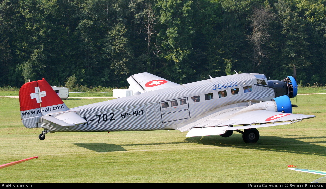 Aircraft Photo of HB-HOT / A-702 | Junkers Ju 52/3m ge | Ju-Air | Switzerland - Air Force | AirHistory.net #193362