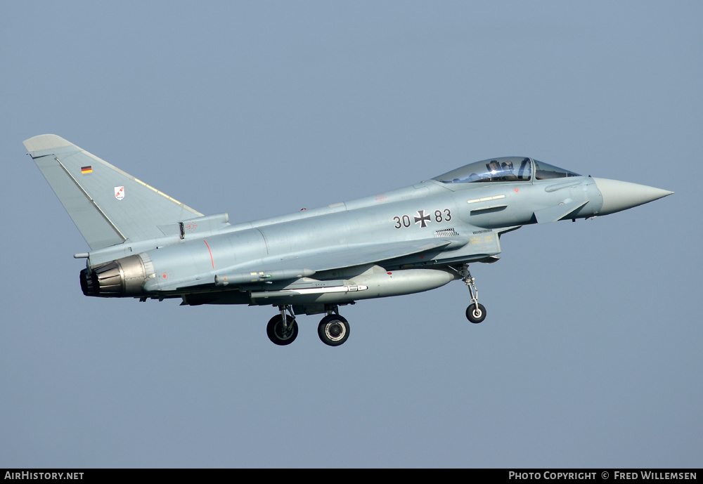 Aircraft Photo of 3083 | Eurofighter EF-2000 Typhoon S | Germany - Air Force | AirHistory.net #193391