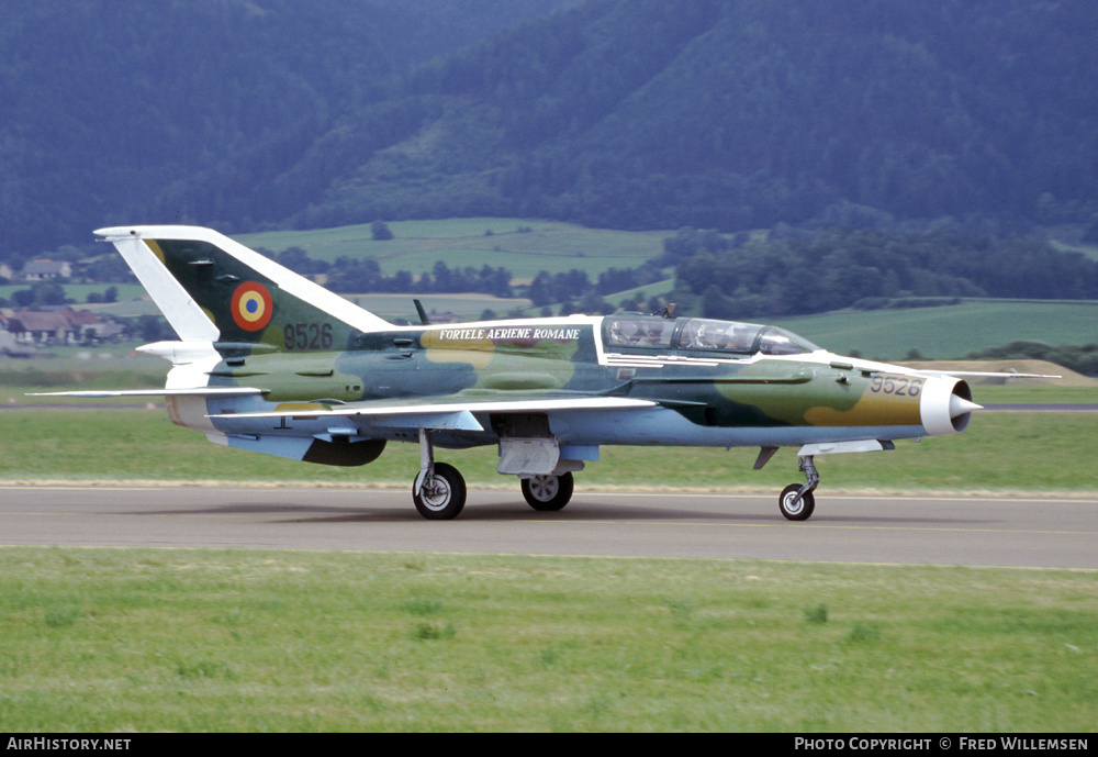 Aircraft Photo of 9526 | Mikoyan-Gurevich MiG-21UM Lancer B | Romania - Air Force | AirHistory.net #193412