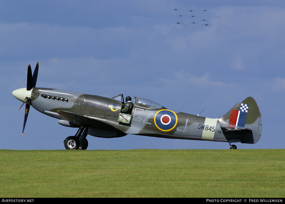 Aircraft Photo of SE-BIN / SM845 | Supermarine 394 Spitfire FR18E | UK - Air Force | AirHistory.net #193420