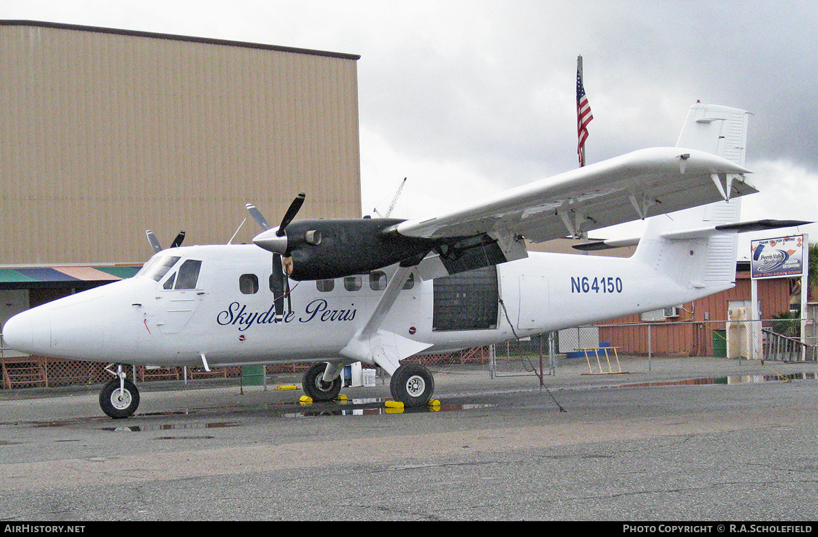 Aircraft Photo of N64150 | De Havilland Canada DHC-6-200 Twin Otter | Skydive Perris | AirHistory.net #193433