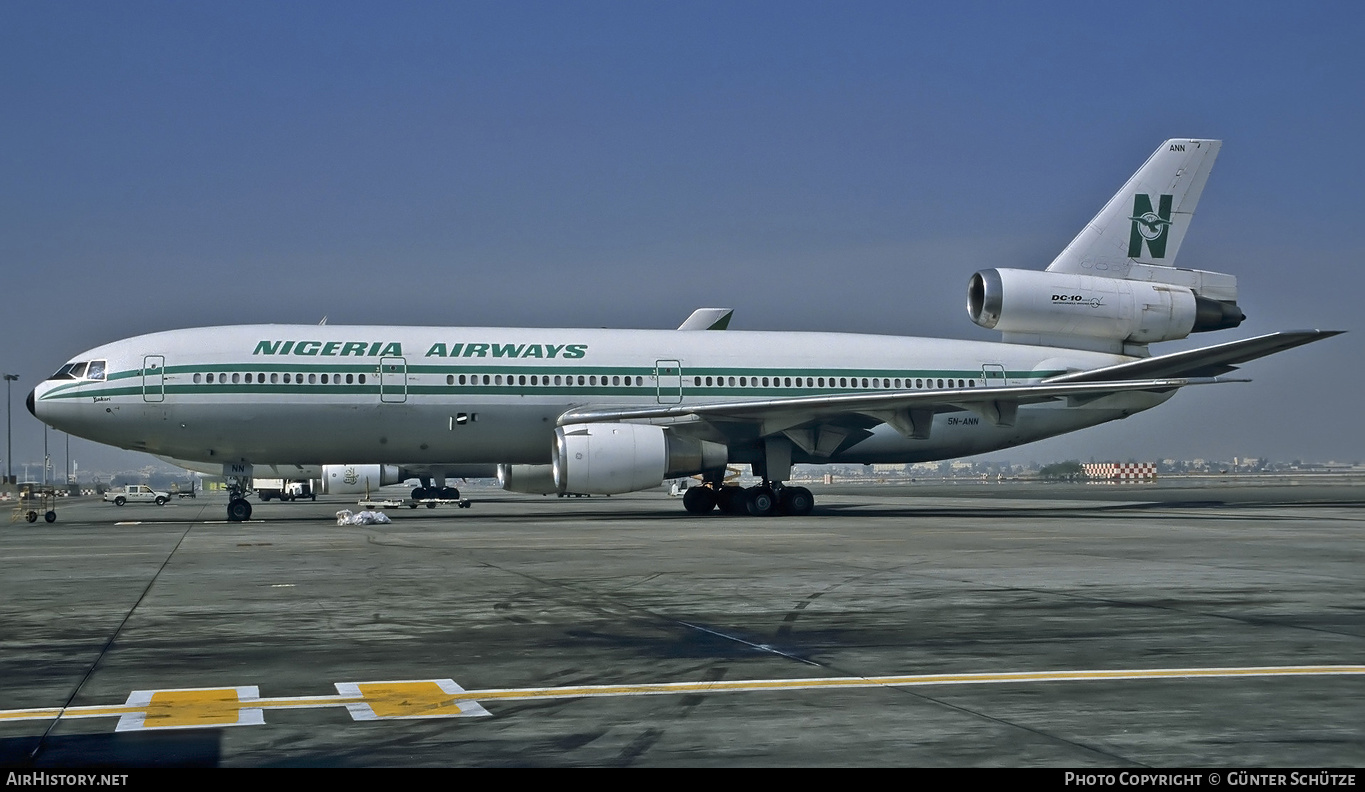 Aircraft Photo of 5N-ANN | McDonnell Douglas DC-10-30 | Nigeria Airways | AirHistory.net #193487