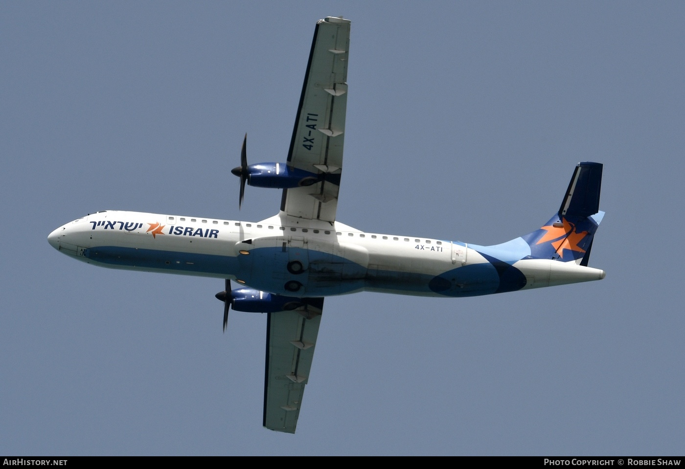 Aircraft Photo of 4X-ATI | ATR ATR-72-500 (ATR-72-212A) | Israir | AirHistory.net #193513