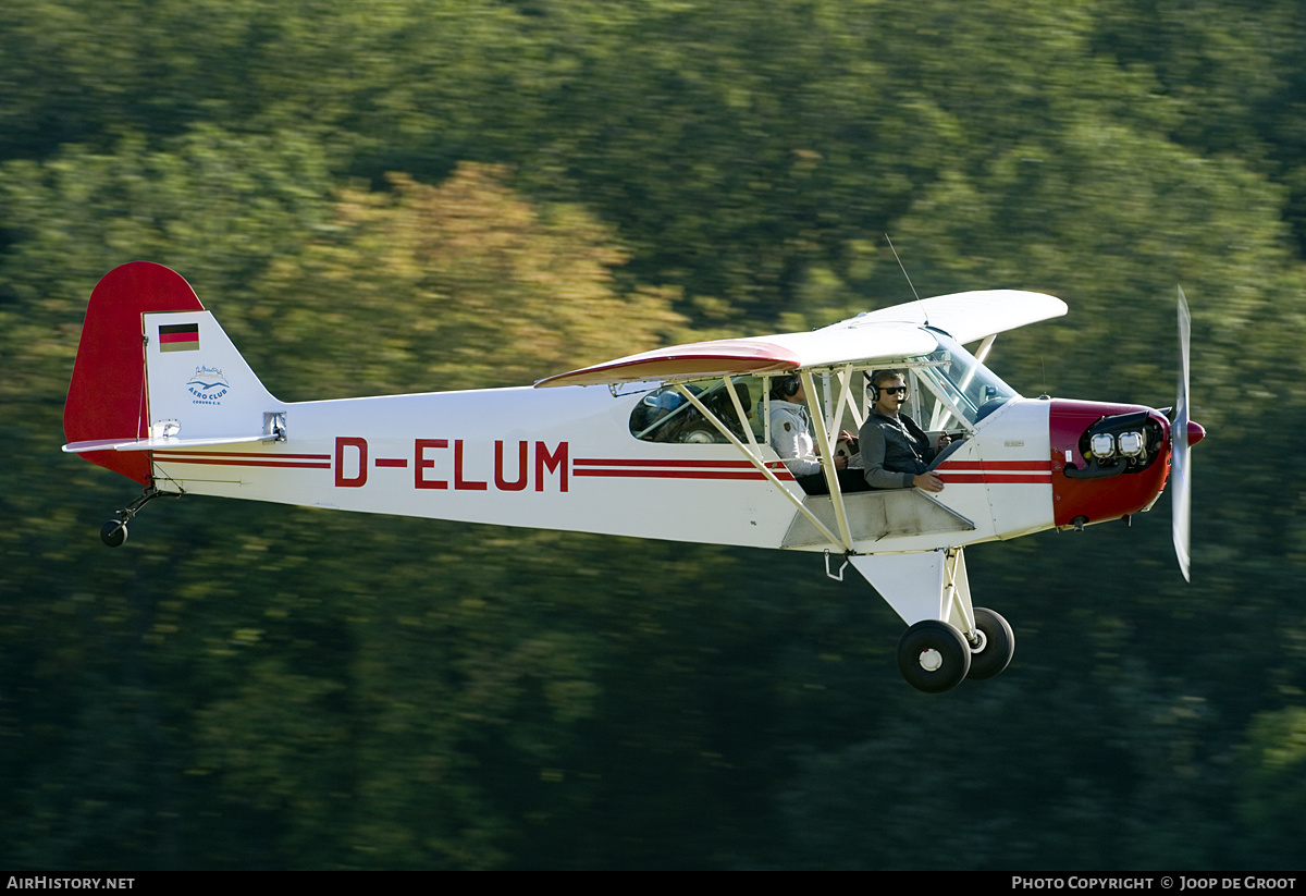 Aircraft Photo of D-ELUM | Piper J-3C-65 Cub | Aero Club Coburg | AirHistory.net #193523