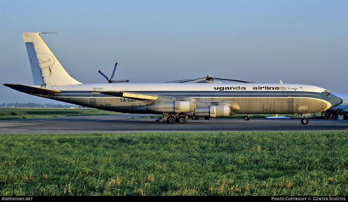 Aircraft Photo of YA-GAF | Boeing 707-324C | Uganda Airlines Cargo | AirHistory.net #193648
