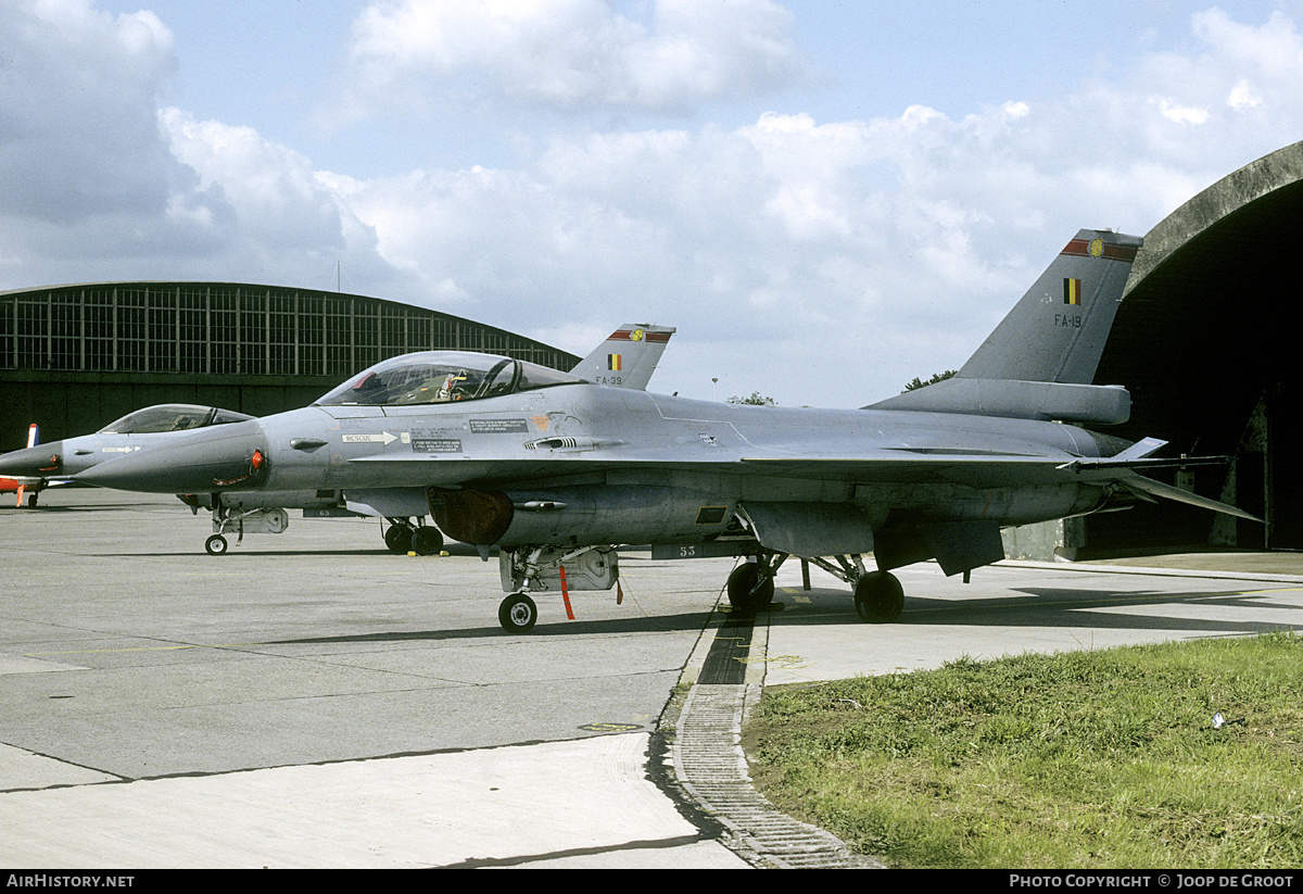 Aircraft Photo of FA-19 | General Dynamics F-16A Fighting Falcon | Belgium - Air Force | AirHistory.net #193662