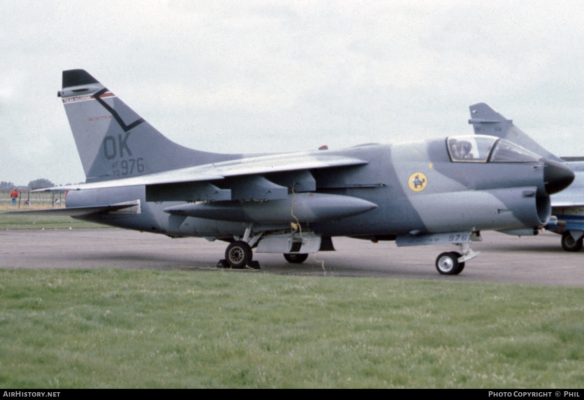 Aircraft Photo of 70-0976 / AF70-976 | LTV A-7D Corsair II | USA - Air Force | AirHistory.net #193670