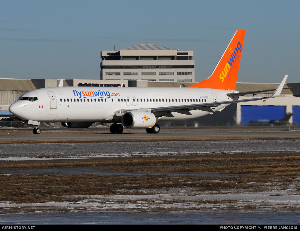 Aircraft Photo of C-GDBX | Boeing 737-8Q8 | Sunwing Airlines | AirHistory.net #193696