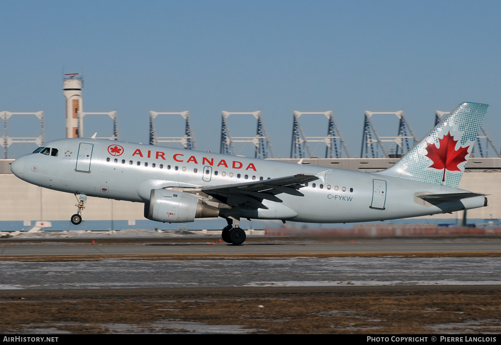 Aircraft Photo of C-FYKW | Airbus A319-114 | Air Canada | AirHistory.net #193701