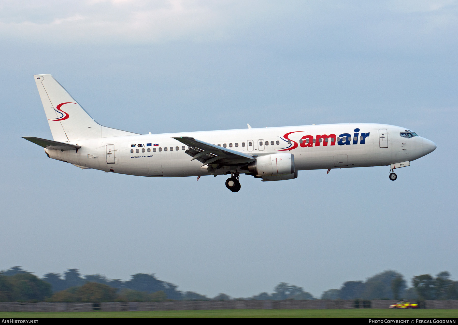Aircraft Photo of OM-SDA | Boeing 737-476 | Samair | AirHistory.net #193723