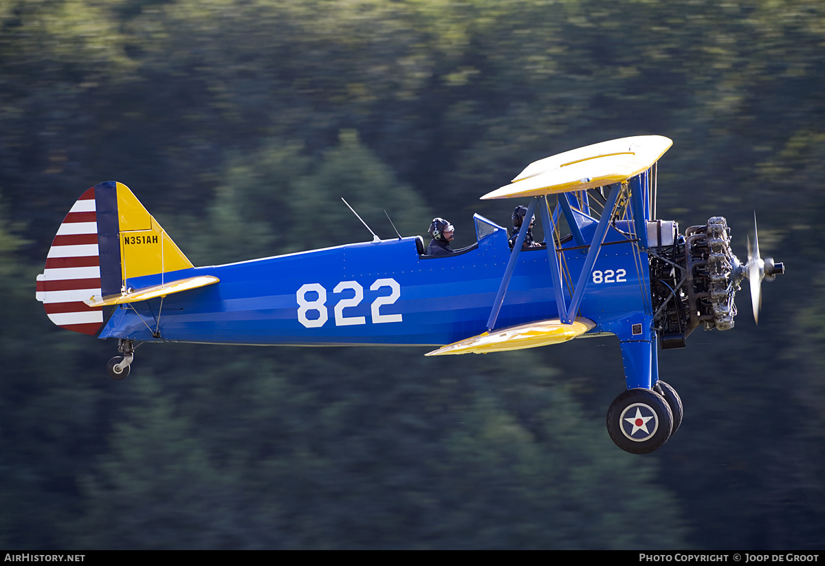 Aircraft Photo of N351AH | Boeing A75N1 Kaydet | USA - Air Force | AirHistory.net #193796