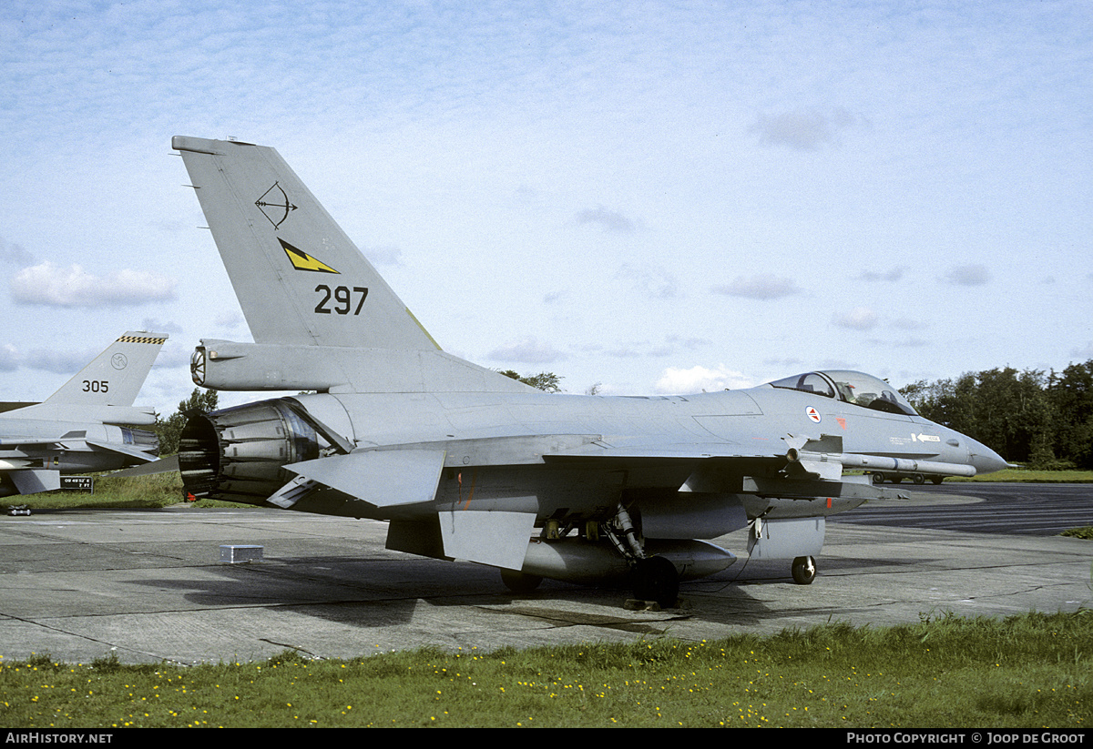 Aircraft Photo of 297 | General Dynamics F-16A Fighting Falcon | Norway - Air Force | AirHistory.net #193829