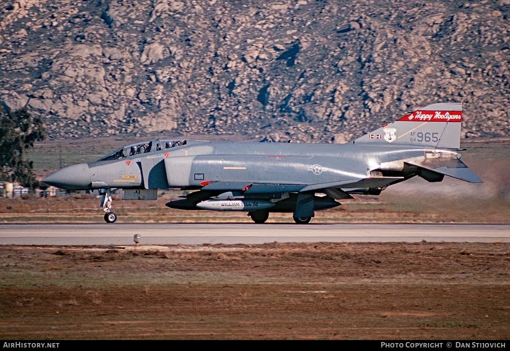 Aircraft Photo of 64-0965 / 40965 | McDonnell Douglas F-4D Phantom II | USA - Air Force | AirHistory.net #193879