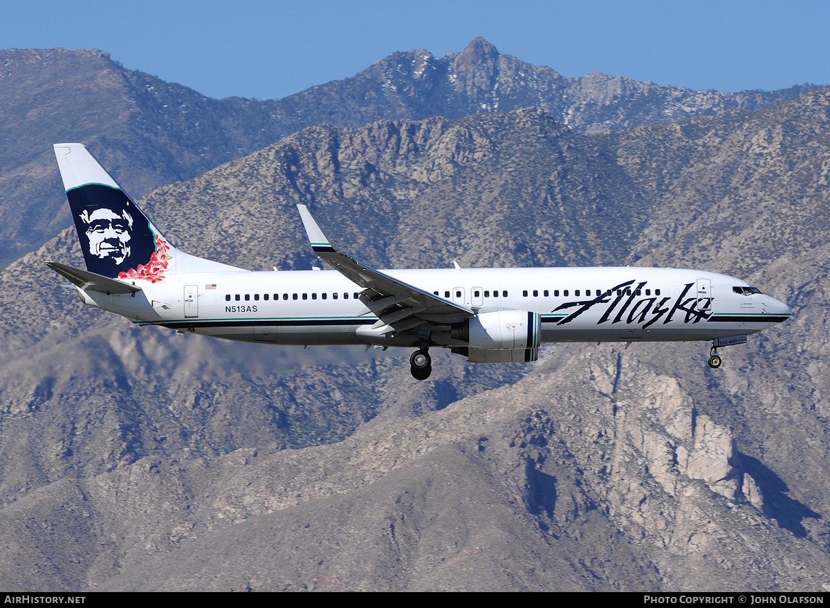 Aircraft Photo of N513AS | Boeing 737-890 | Alaska Airlines | AirHistory.net #193893