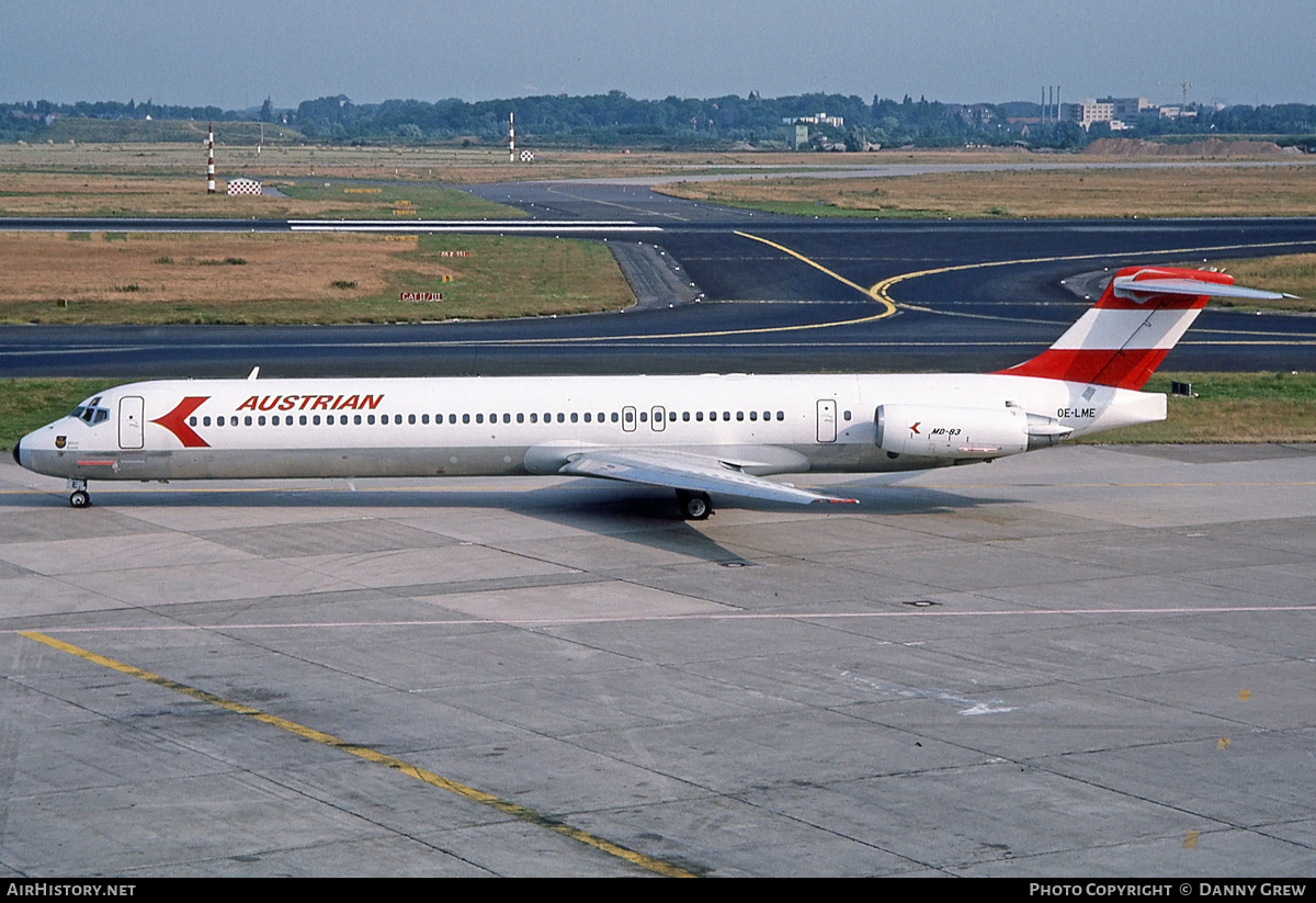 Aircraft Photo of OE-LME | McDonnell Douglas MD-83 (DC-9-83) | Austrian Airlines | AirHistory.net #193901