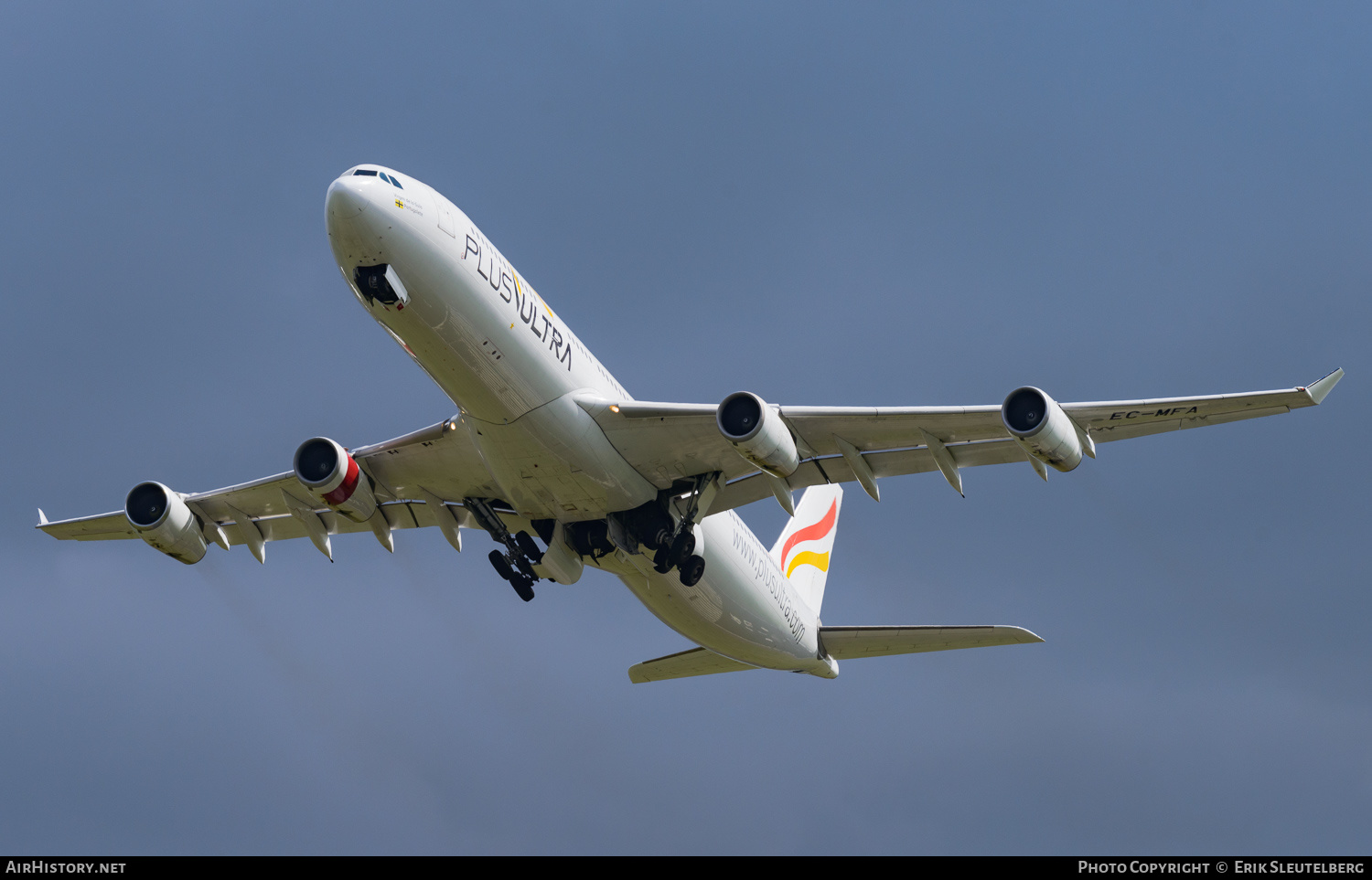 Aircraft Photo of EC-MFA | Airbus A340-313X | Plus Ultra Líneas Aéreas | AirHistory.net #193914