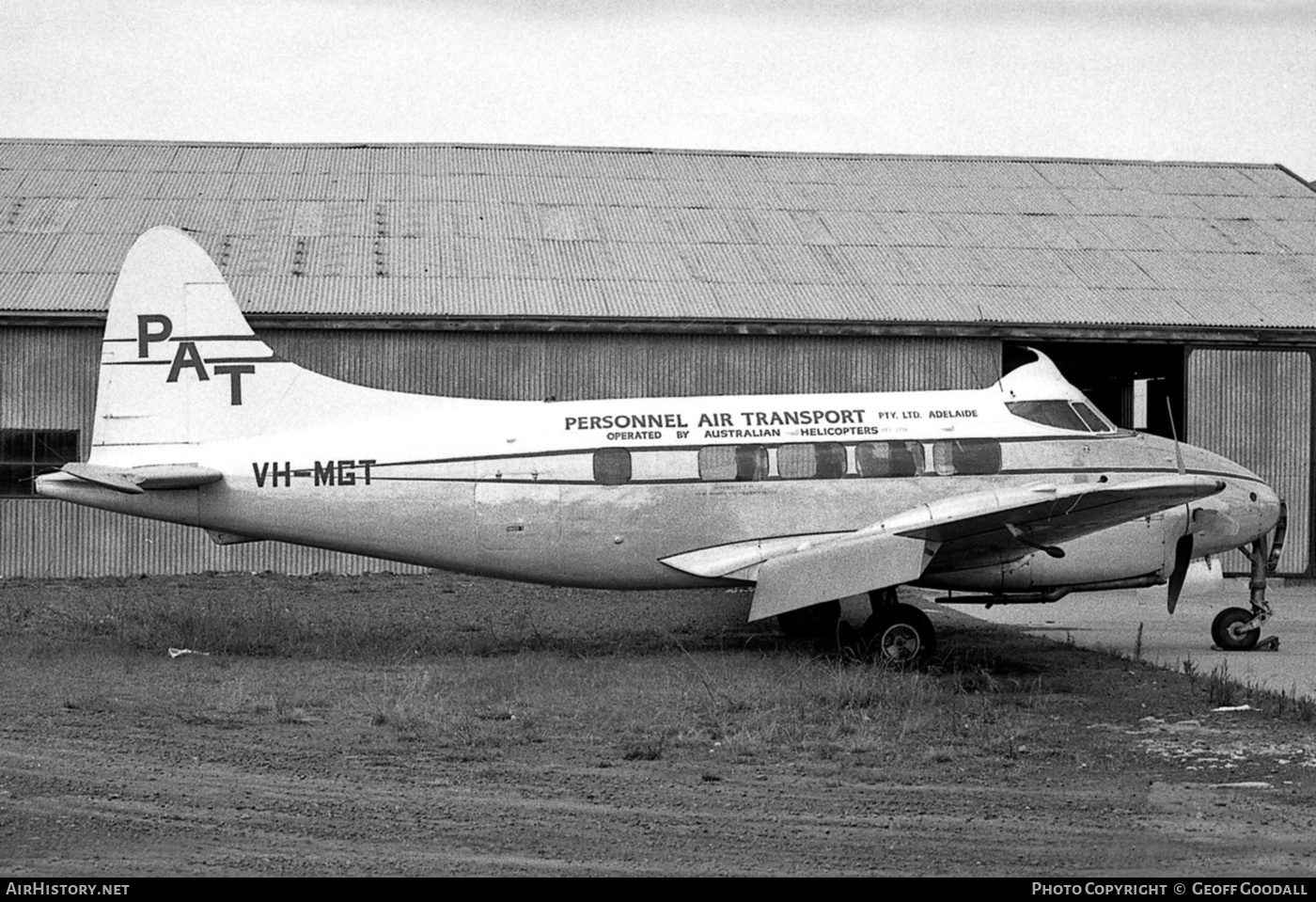 Aircraft Photo of VH-MGT | De Havilland D.H. 104 Dove 1B | Personnel Air Transport - PAT | AirHistory.net #193919