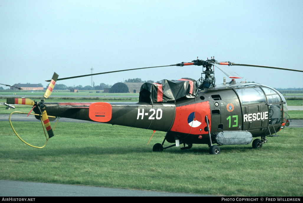 Aircraft Photo of H-20 | Sud SE-3160 Alouette III | Netherlands - Air Force | AirHistory.net #194062