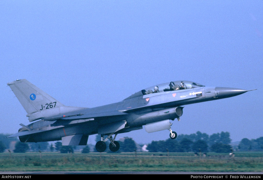 Aircraft Photo of J-267 | General Dynamics F-16B Fighting Falcon | Netherlands - Air Force | AirHistory.net #194066