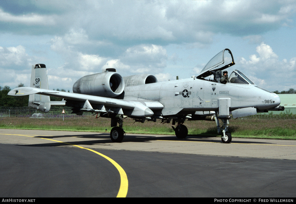 Aircraft Photo of 81-0985 / AF81-985 | Fairchild A-10A Thunderbolt II | USA - Air Force | AirHistory.net #194068