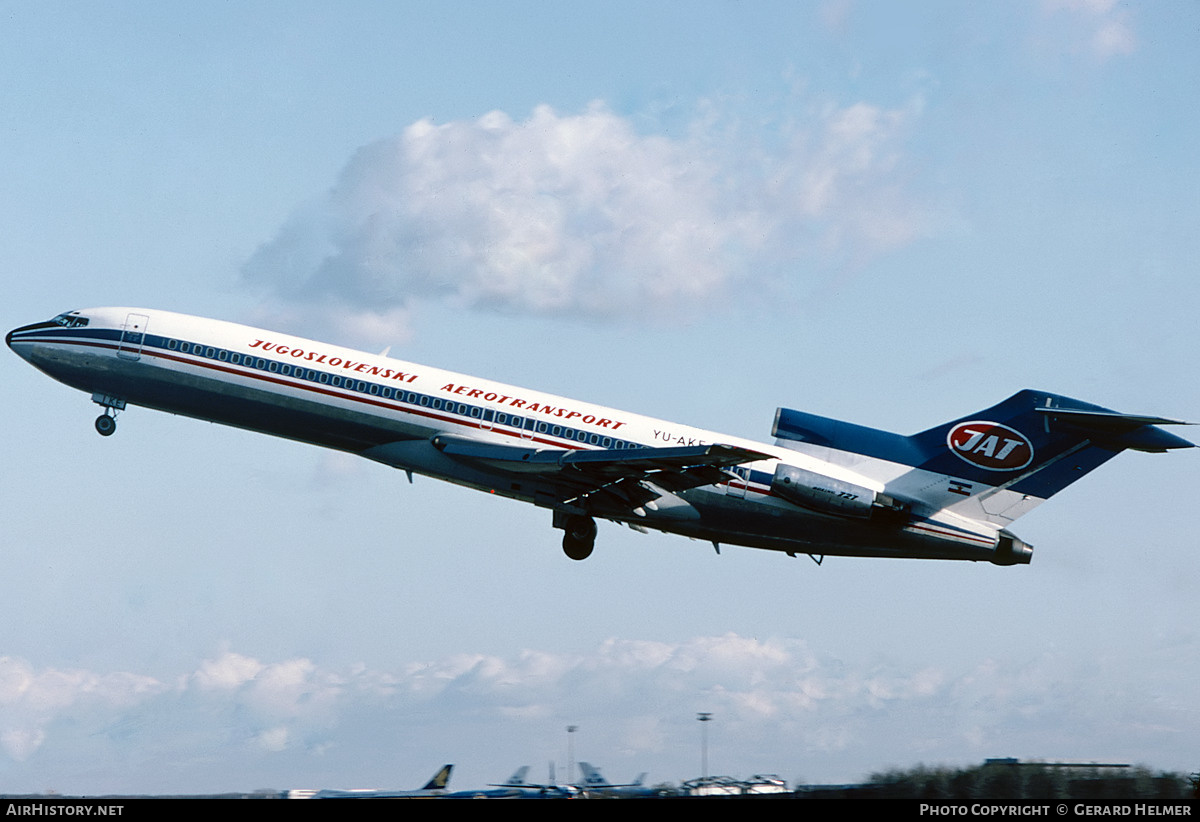 Aircraft Photo of YU-AKE | Boeing 727-2H9/Adv | JAT Yugoslav Airlines - Jugoslovenski Aerotransport | AirHistory.net #194079