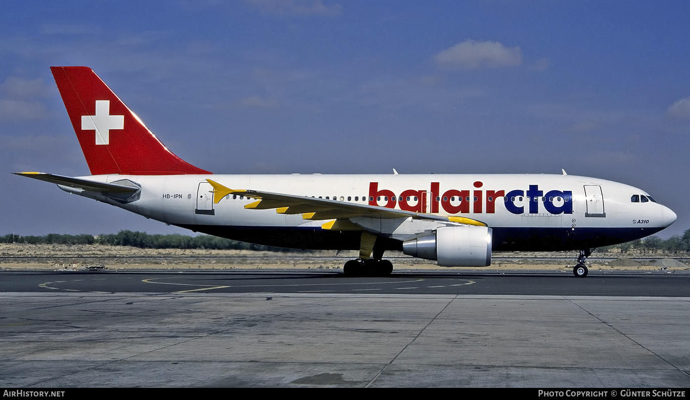 Aircraft Photo of HB-IPN | Airbus A310-325/ET | BalairCTA | AirHistory.net #194130