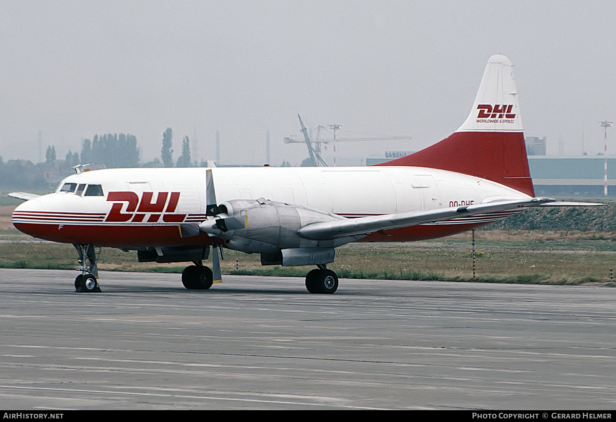 Aircraft Photo of OO-DHF | Convair 580/F | DHL Worldwide Express | AirHistory.net #194135