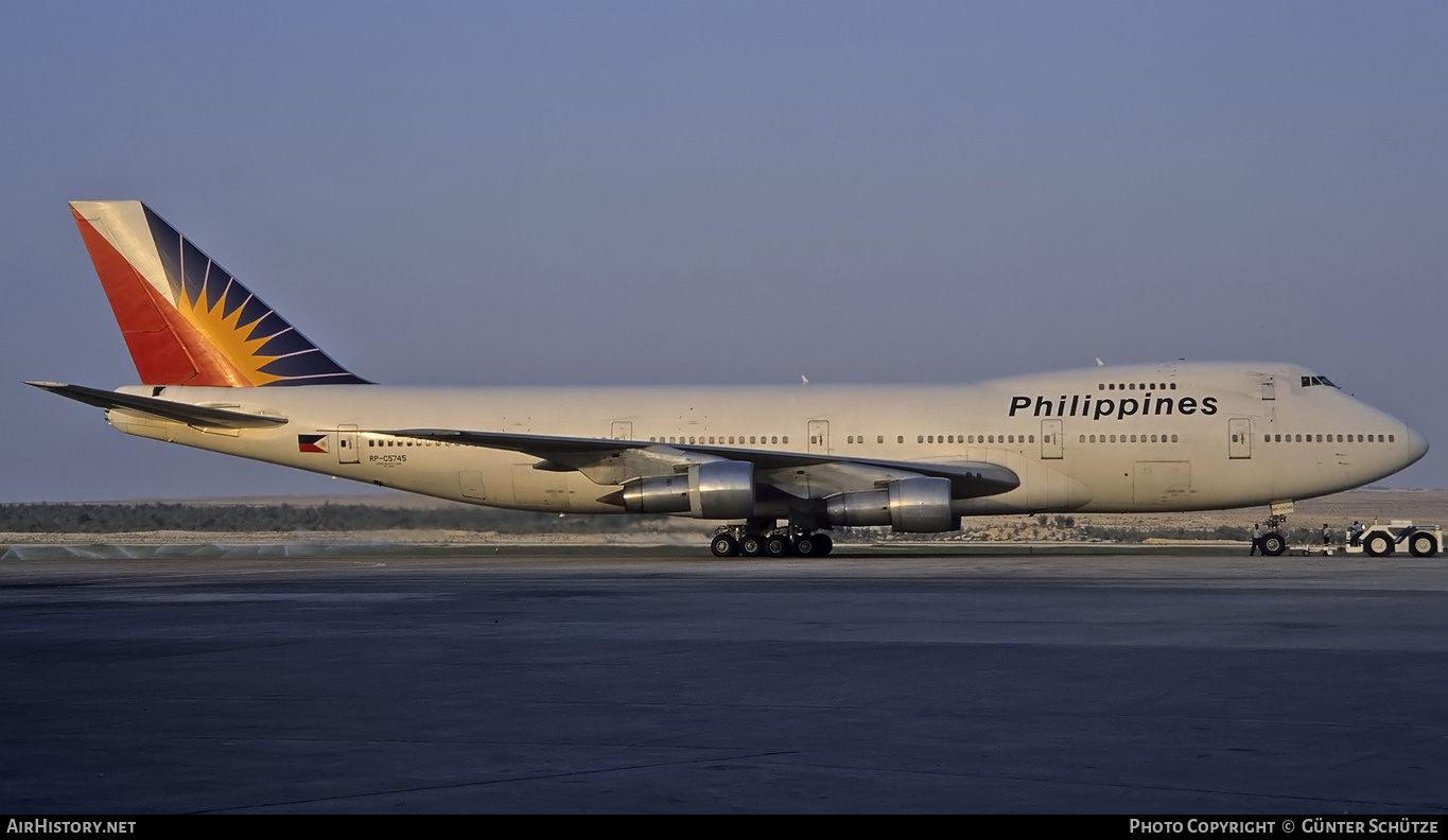 Aircraft Photo of RP-C5745 | Boeing 747-212B | Philippine Airlines | AirHistory.net #194141