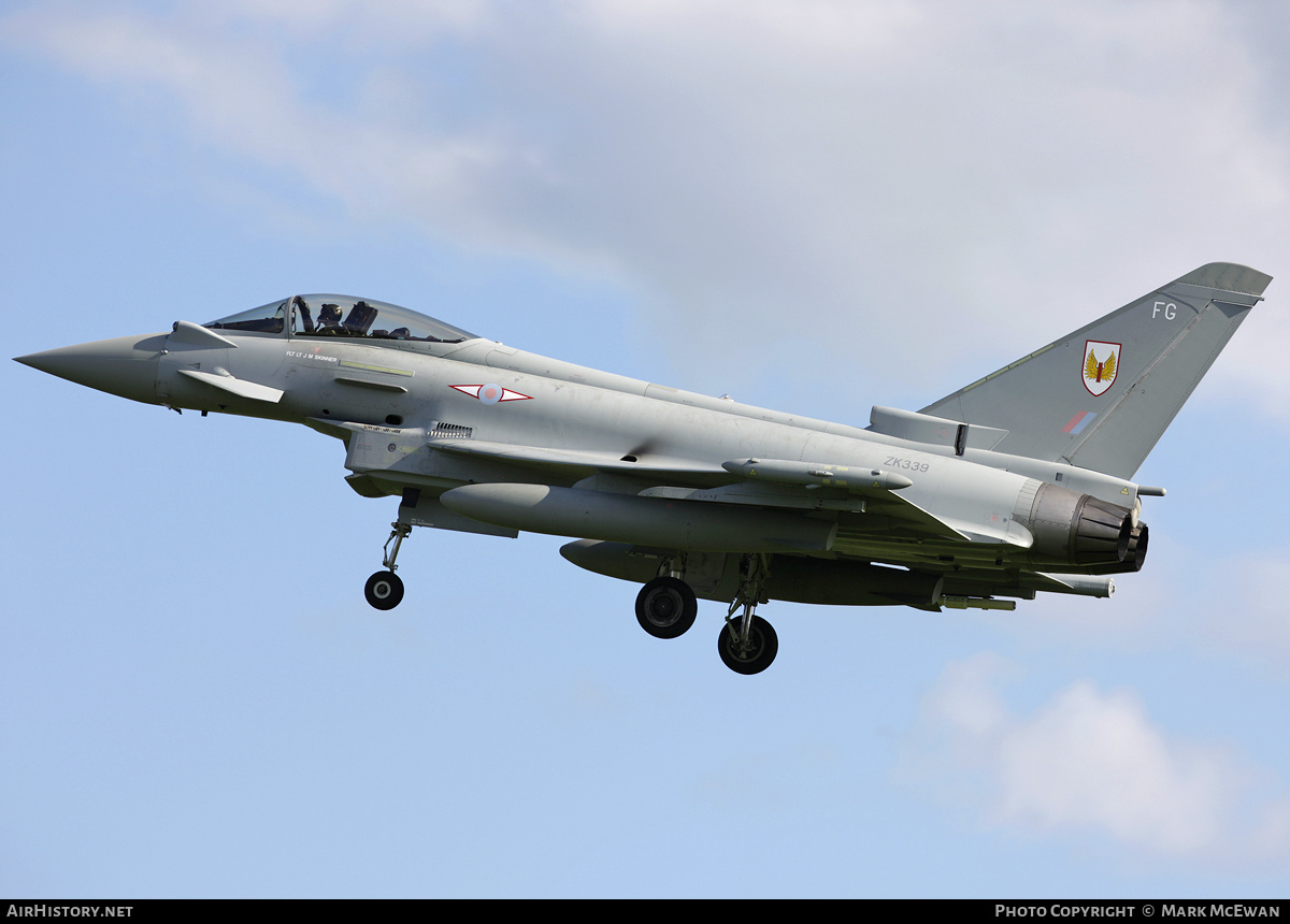 Aircraft Photo of ZK339 | Eurofighter EF-2000 Typhoon FGR4 | UK - Air Force | AirHistory.net #194181