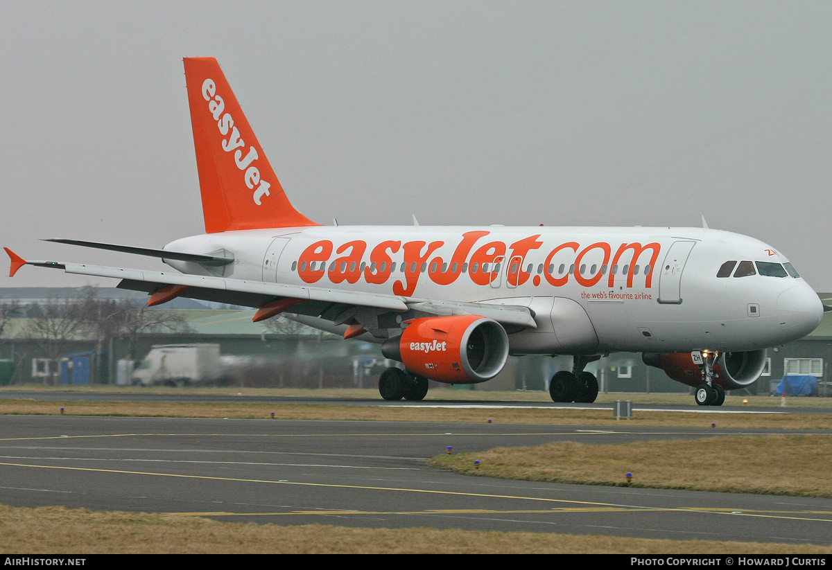 Aircraft Photo of HB-JZH | Airbus A319-111 | EasyJet | AirHistory.net #194191