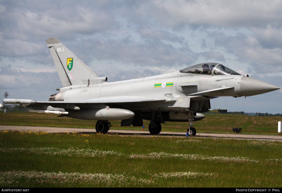 Aircraft Photo of ZJ941 | Eurofighter EF-2000 Typhoon FGR4 | UK - Air Force | AirHistory.net #194206