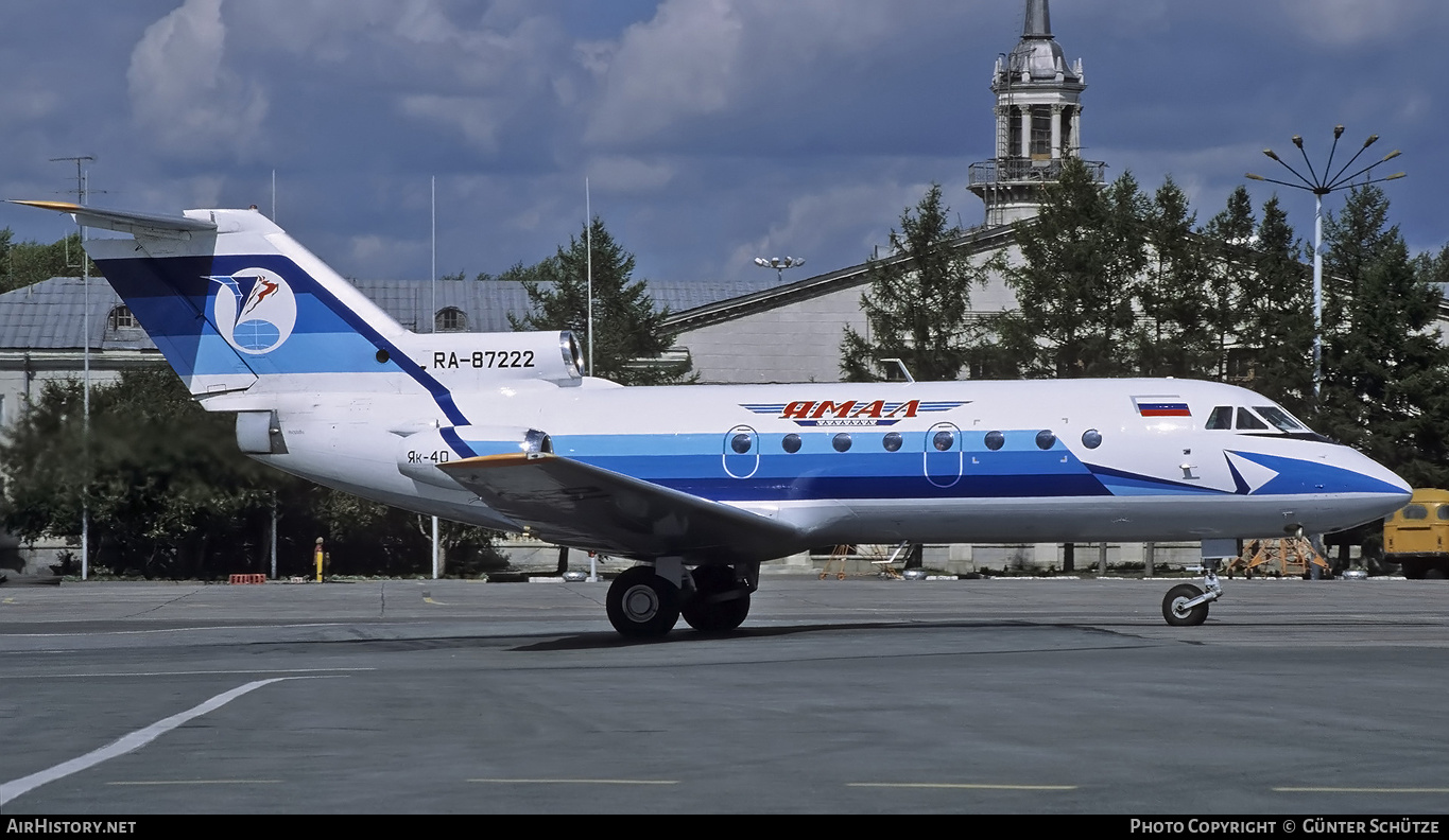 Aircraft Photo of RA-87222 | Yakovlev Yak-40K | Yamal Airlines | AirHistory.net #194213