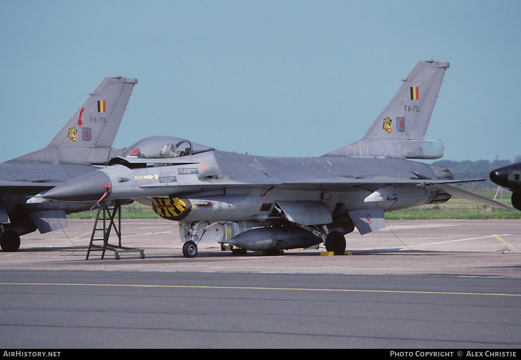 Aircraft Photo of FA-70 | General Dynamics F-16A Fighting Falcon | Belgium - Air Force | AirHistory.net #194221