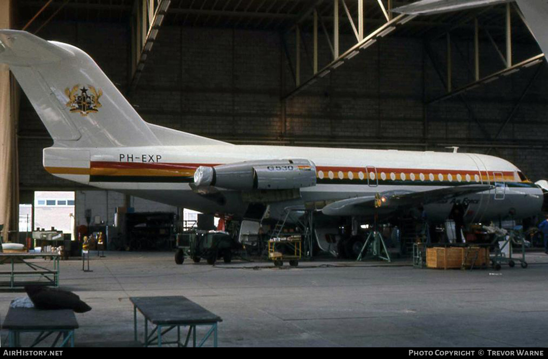 Aircraft Photo of G530 / PH-EXP | Fokker F28-3000 Fellowship | Ghana - Air Force | AirHistory.net #194226