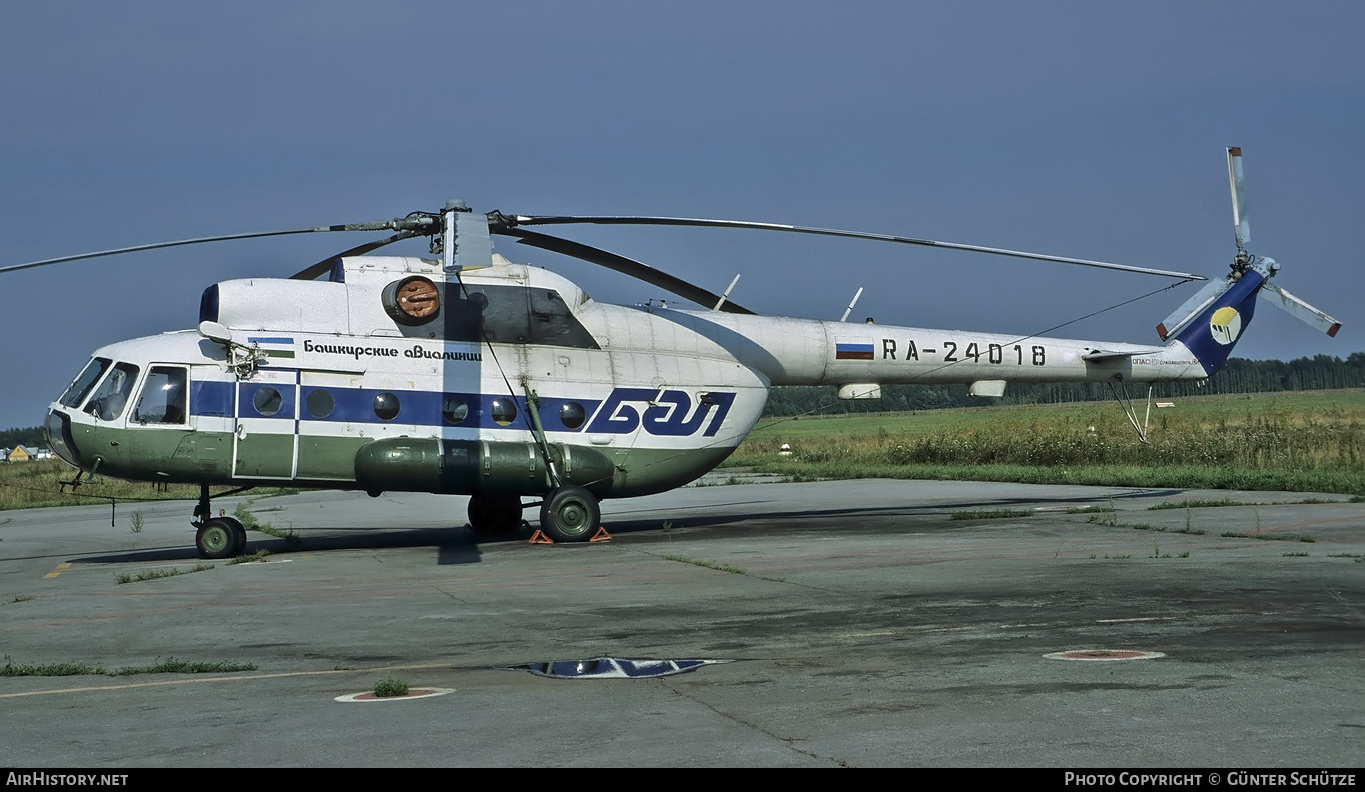 Aircraft Photo of RA-24018 | Mil Mi-8T | BAL Bashkirian Airlines | AirHistory.net #194240