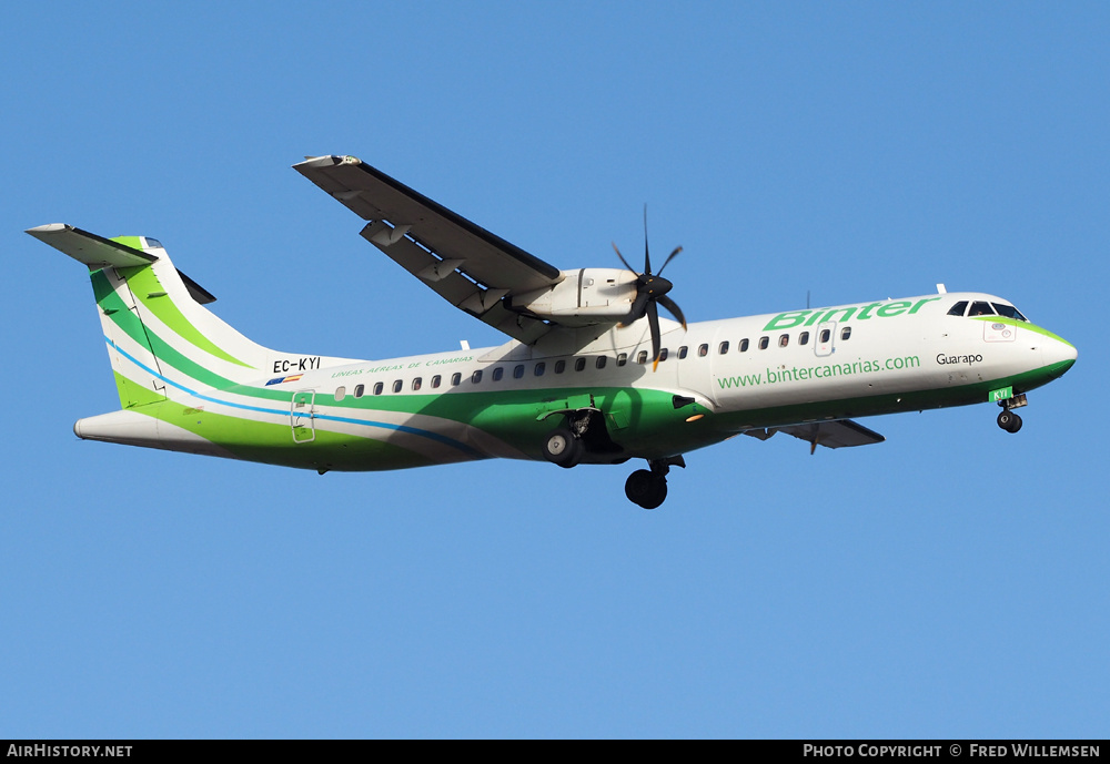 Aircraft Photo of EC-KYI | ATR ATR-72-500 (ATR-72-212A) | Binter Canarias | AirHistory.net #194255