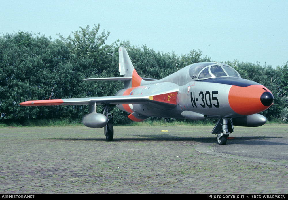 Aircraft Photo of N-305 | Hawker Hunter T7 | Netherlands - Air Force | AirHistory.net #194282