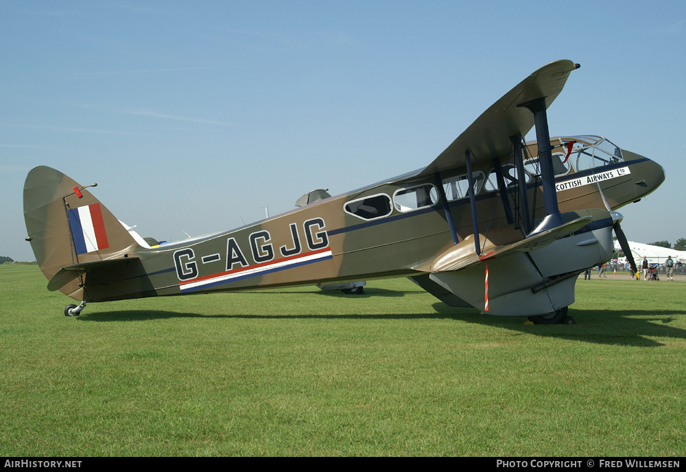 Aircraft Photo of G-AGJG | De Havilland D.H. 89A Dragon Rapide | Scottish Airways | AirHistory.net #194316