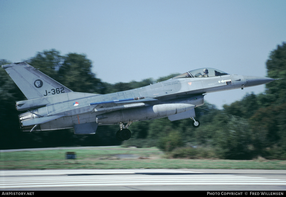Aircraft Photo of J-362 | General Dynamics F-16AM Fighting Falcon | Netherlands - Air Force | AirHistory.net #194323