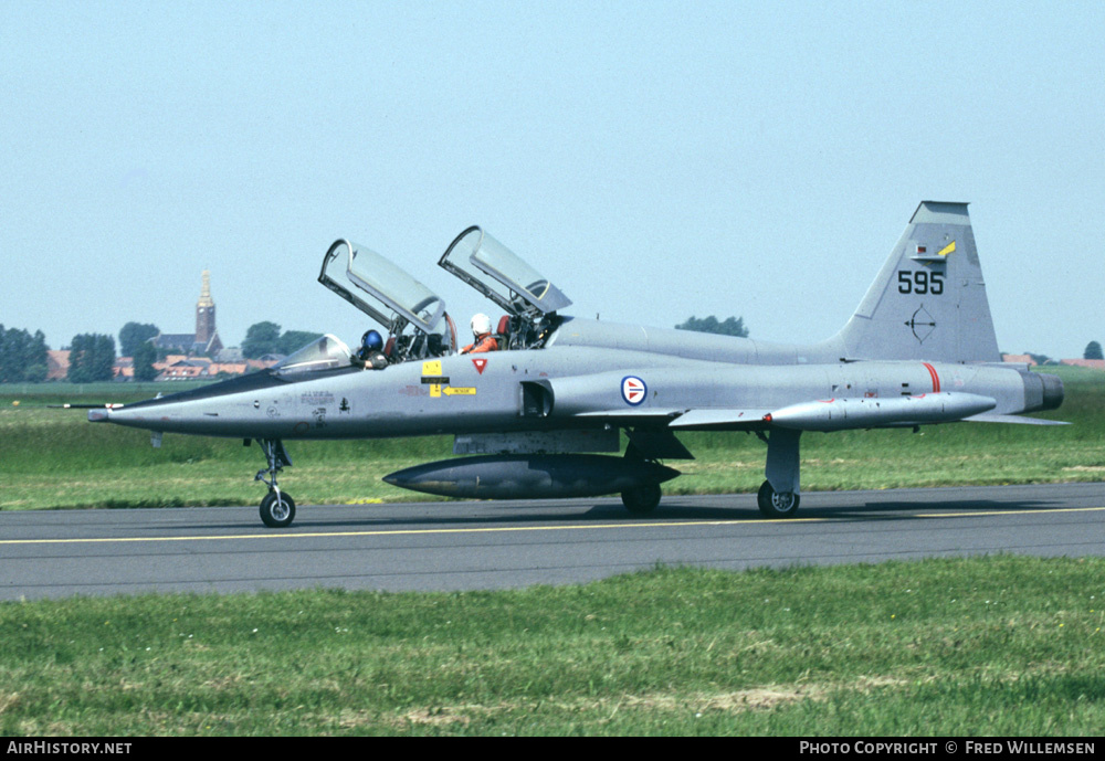 Aircraft Photo of 595 | Northrop F-5B Freedom Fighter | Norway - Air Force | AirHistory.net #194329