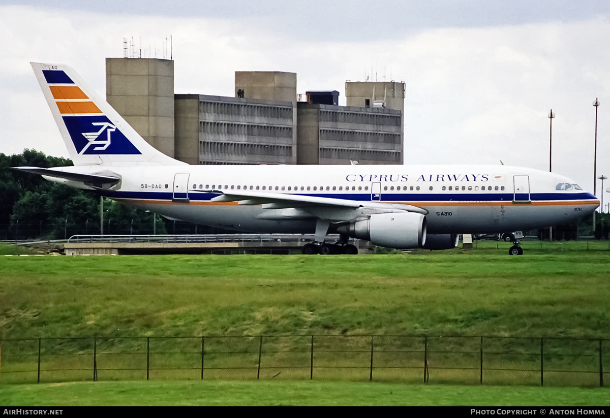 Aircraft Photo of 5B-DAQ | Airbus A310-203 | Cyprus Airways | AirHistory.net #194338