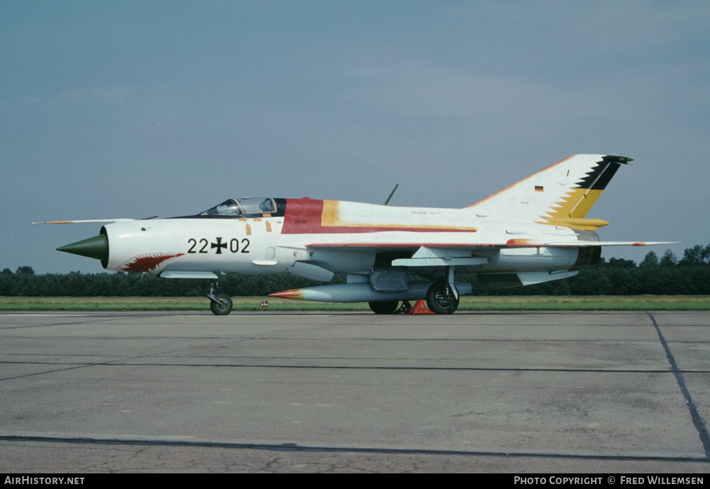 Aircraft Photo of 2202 | Mikoyan-Gurevich MiG-21SPS-K | Germany - Air Force | AirHistory.net #194360