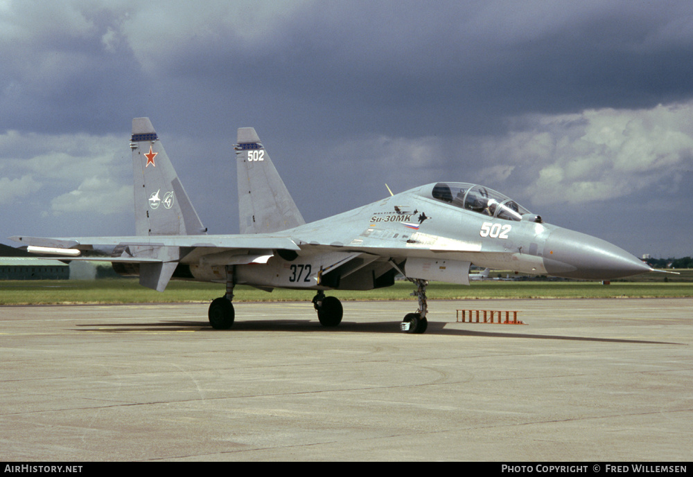Aircraft Photo of 502 white | Sukhoi Su-30MK | Russia - Air Force | AirHistory.net #194397