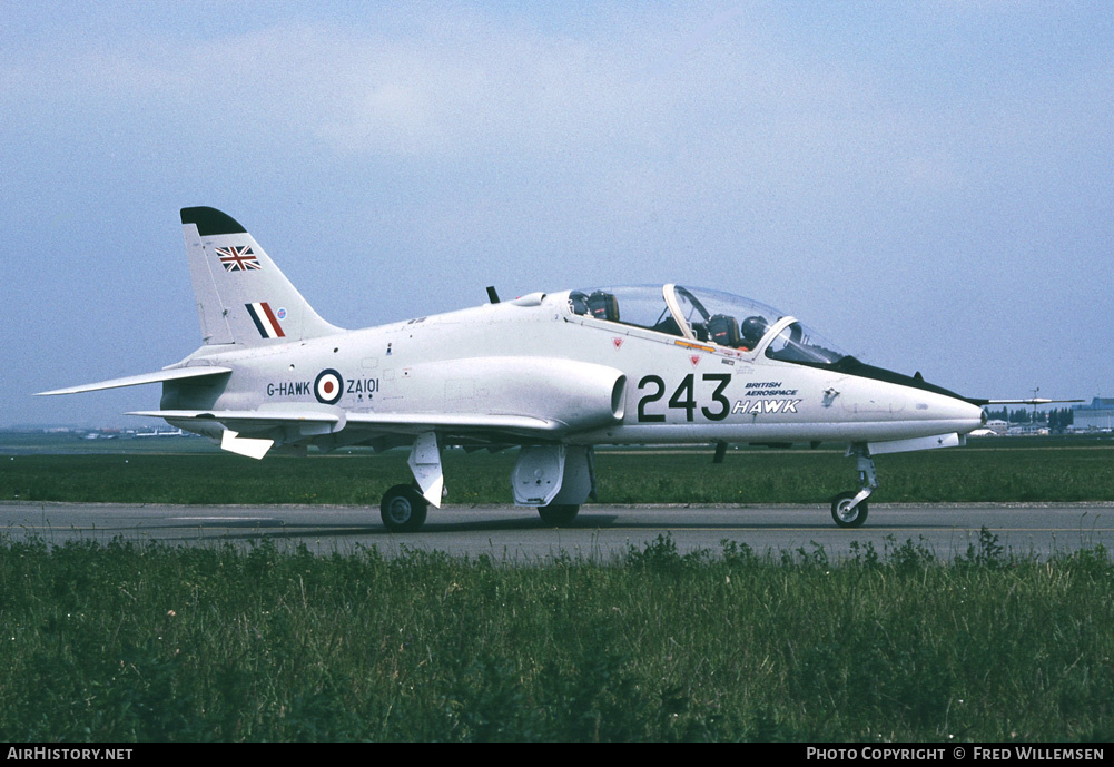 Aircraft Photo of G-HAWK / ZA101 | Hawker Siddeley Hawk T1 | British Aerospace | AirHistory.net #194401