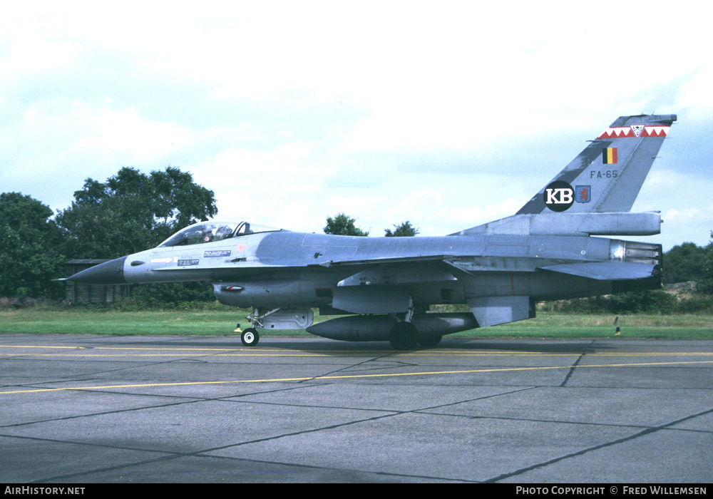 Aircraft Photo of FA-65 | General Dynamics F-16A Fighting Falcon | Belgium - Air Force | AirHistory.net #194403