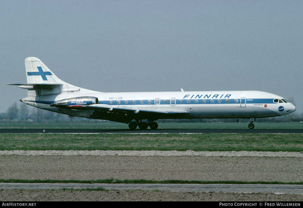 Aircraft Photo of OH-LSB | Sud SE-210 Caravelle 10B3 Super B | Finnair | AirHistory.net #194427