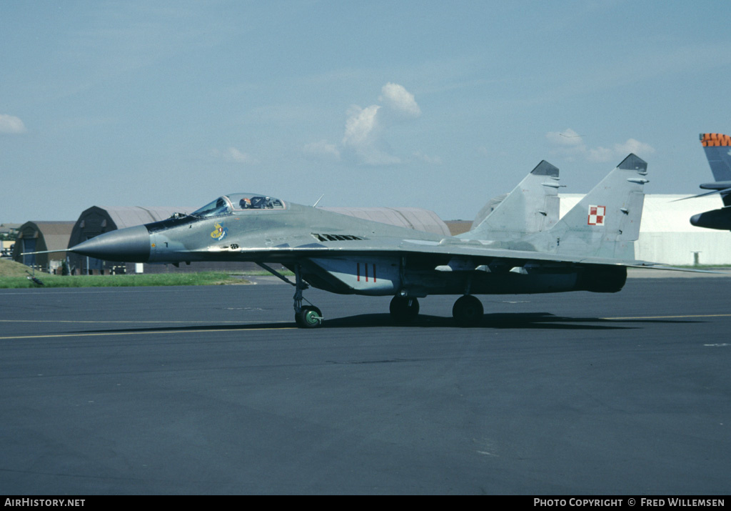 Aircraft Photo of 111 | Mikoyan-Gurevich MiG-29A (9-12A) | Poland - Air Force | AirHistory.net #194455